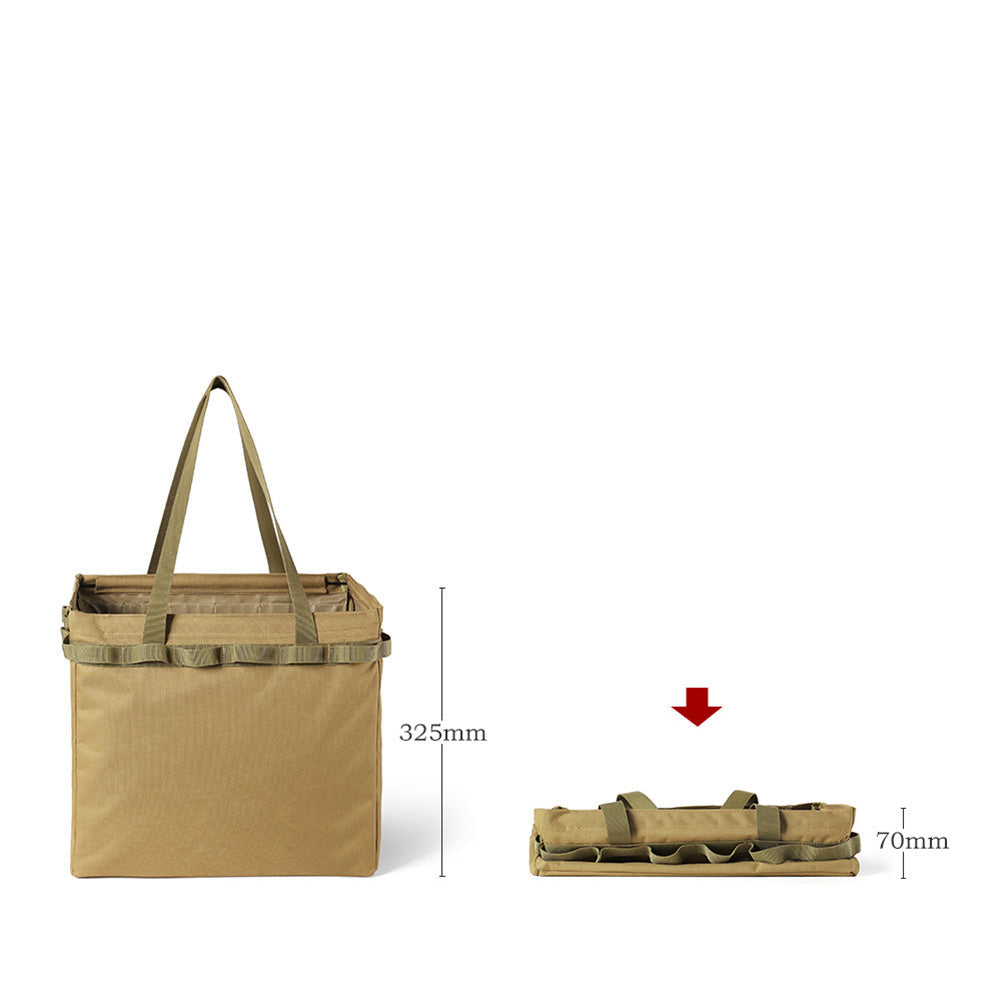 Faltbare Outdoor-Aufbewahrungsbox & Einkaufstasche in einem