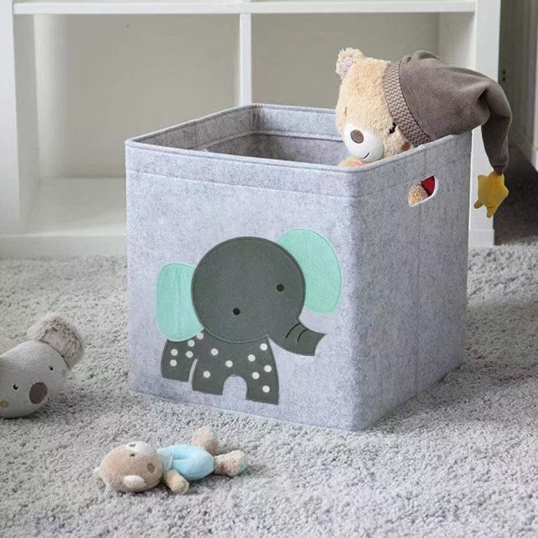 Cube Folding Storage Box Box Children's Toys Felt Cloth Fabric Basket Foldable Box