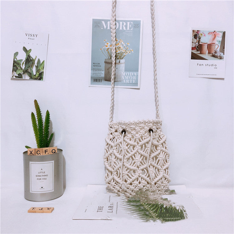 Messenger Bag Beach Vacation Straw Bag