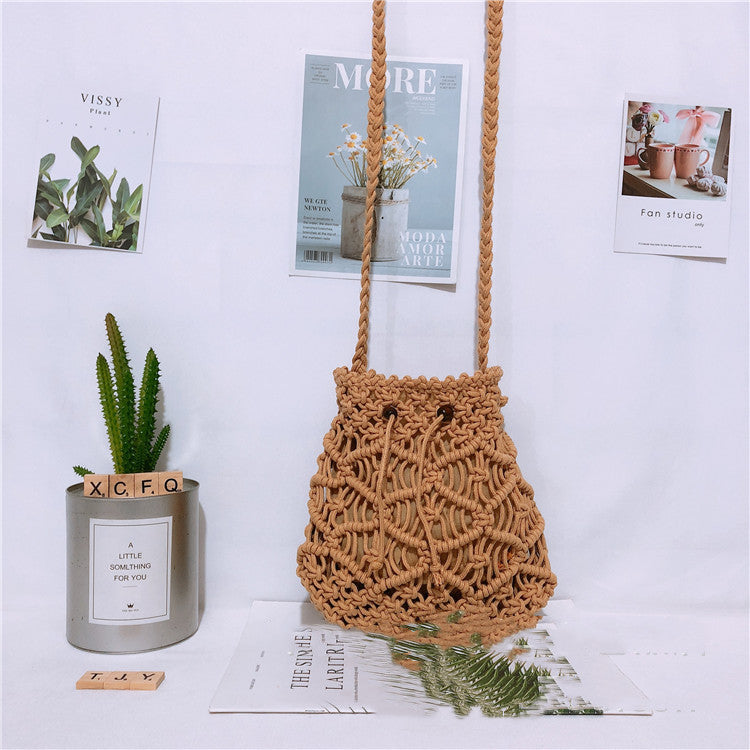 Messenger Bag Beach Vacation Straw Bag