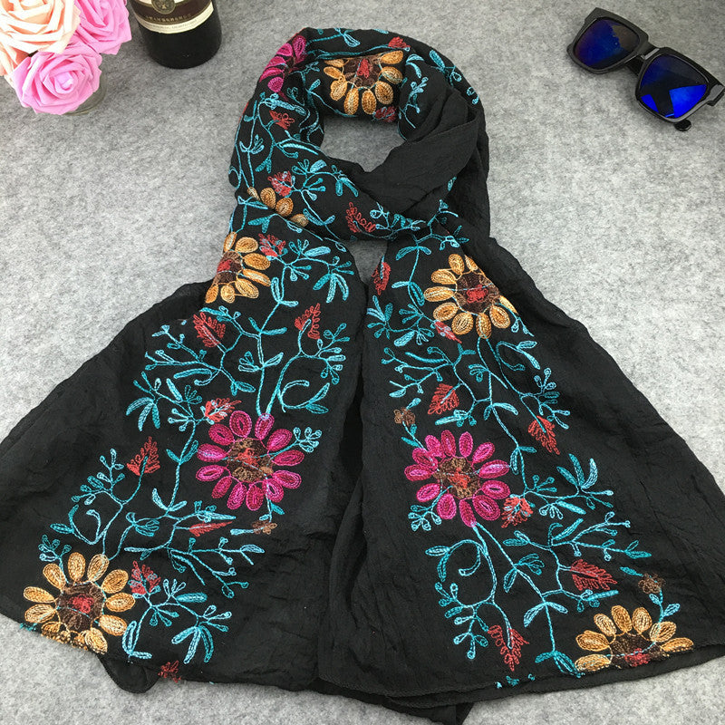 Indian Nibor Cotton And Linen Scarf