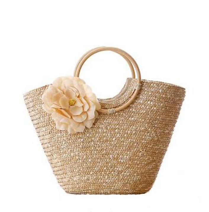 Straw bag beach bag handbag