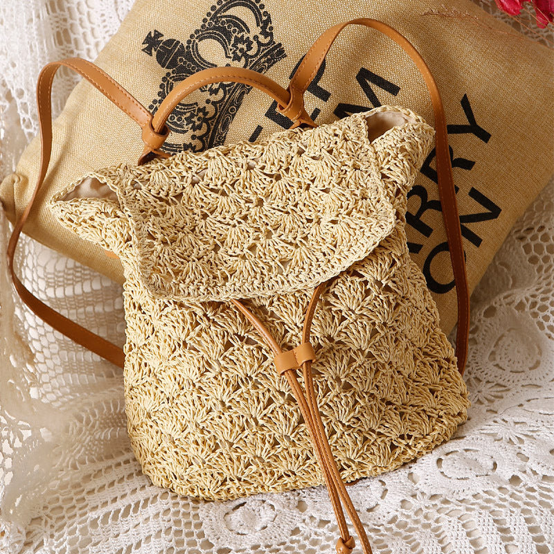 Seaside beach vacation straw bag leisure bag