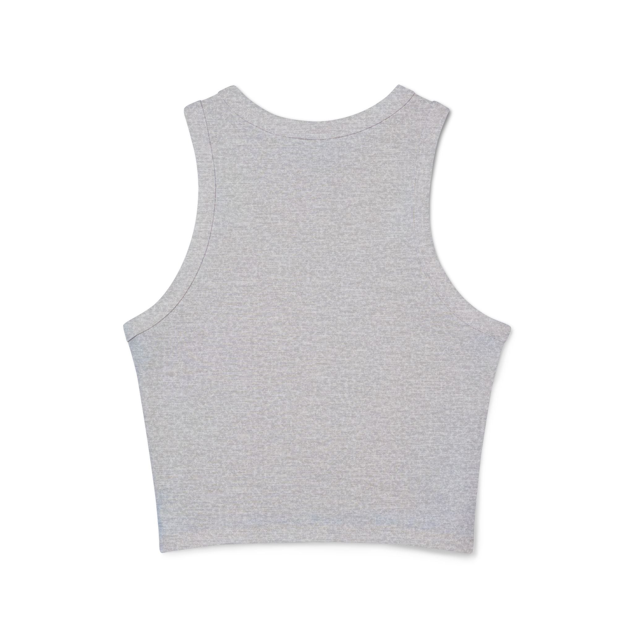 Doberman Portrait Racer Tank Top — Women's Graphic Crop Tank