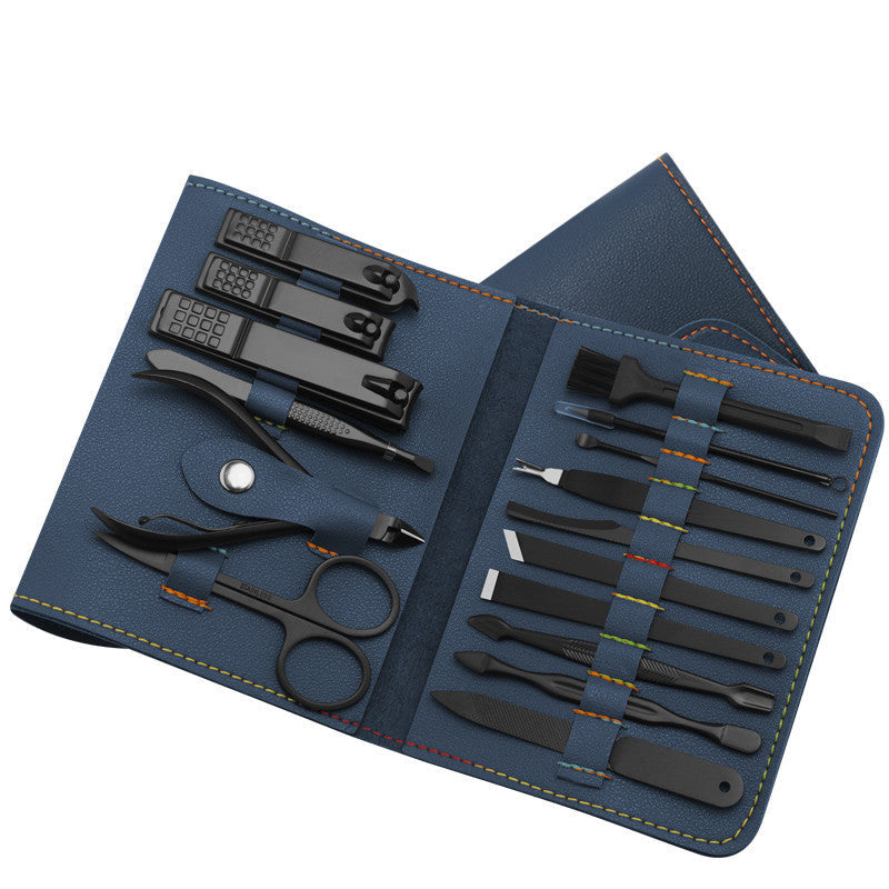 16-teiliges Maniküre- & Pediküre-Set – Profi Nagelpflege mit Etui