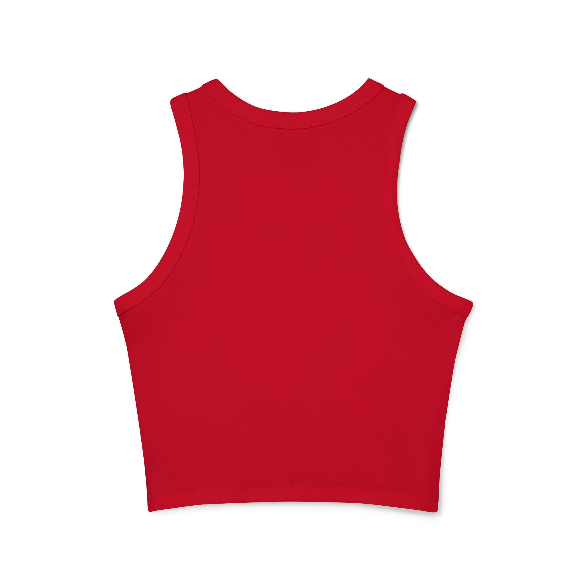 Doberman Portrait Racer Tank Top — Women's Graphic Crop Tank