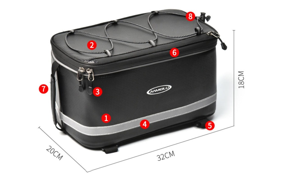 Wasserdicht und chic: Fahrradtasche