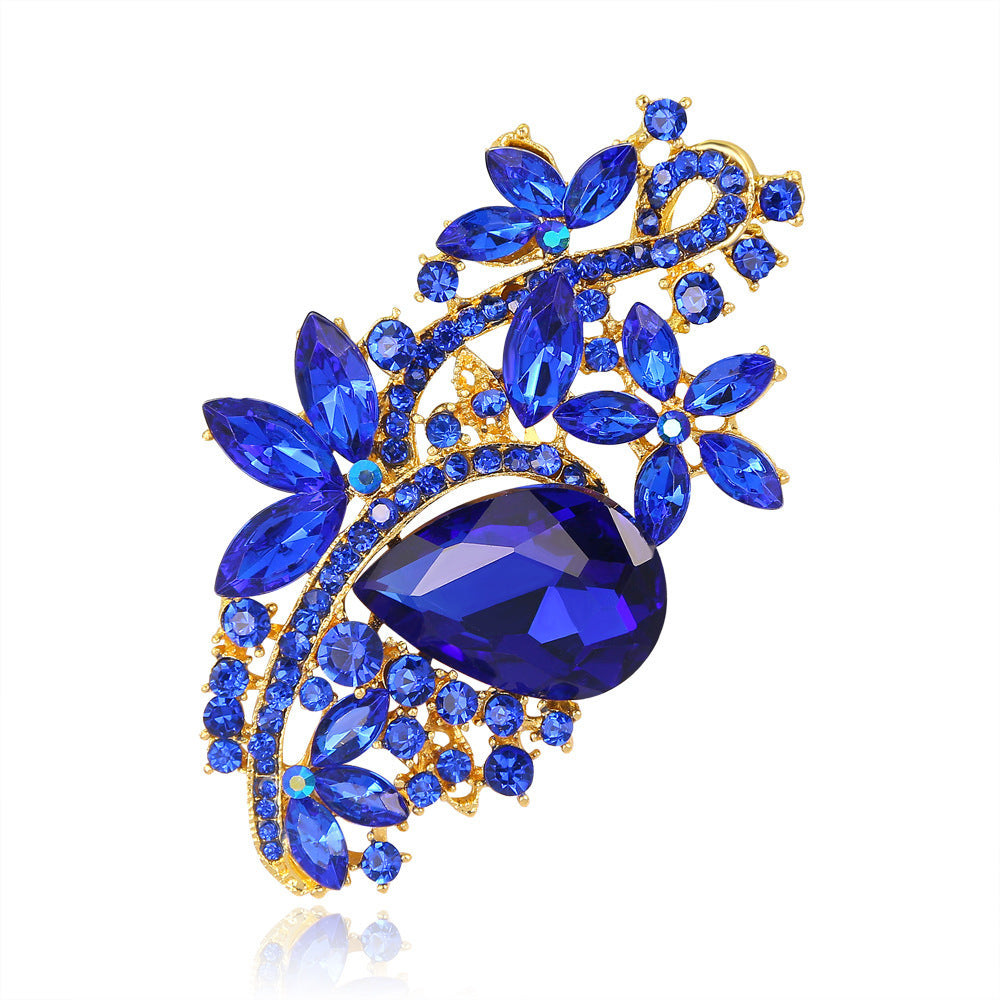 Funkelnde Brosche Flower