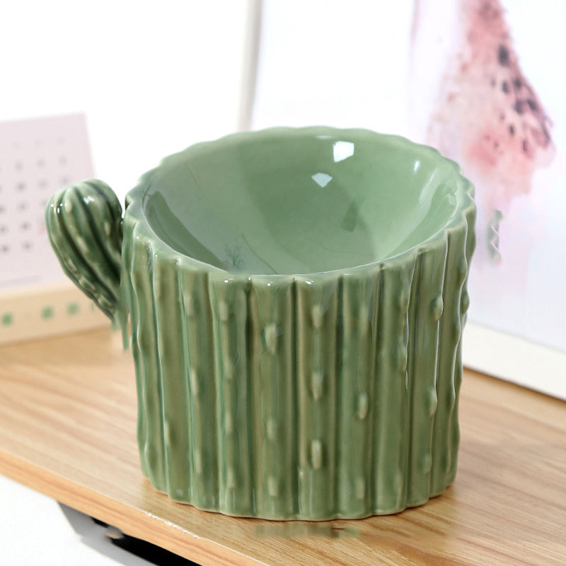 Stilvolle Kakteen Keramiknäpfe