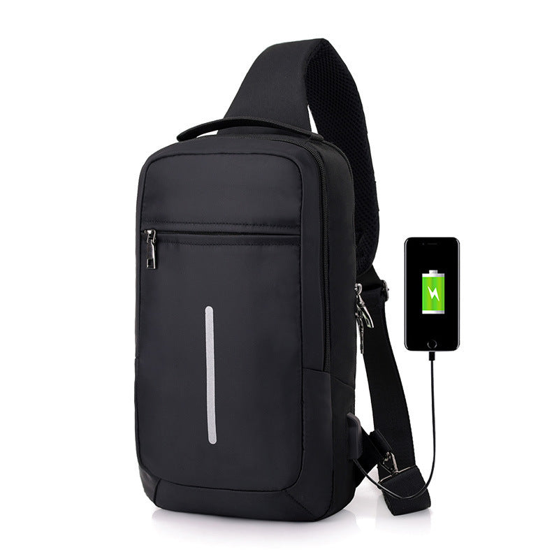 Smart & Sicher: Brusttasche mit USB-Ladefunktion