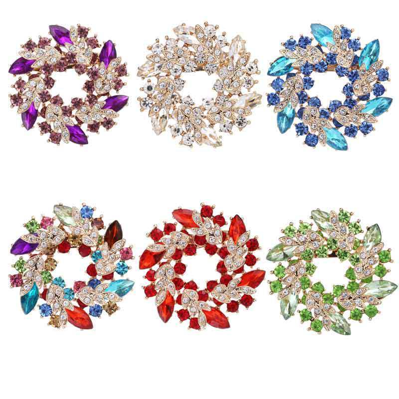 Strass-Stein Brosche Bloom