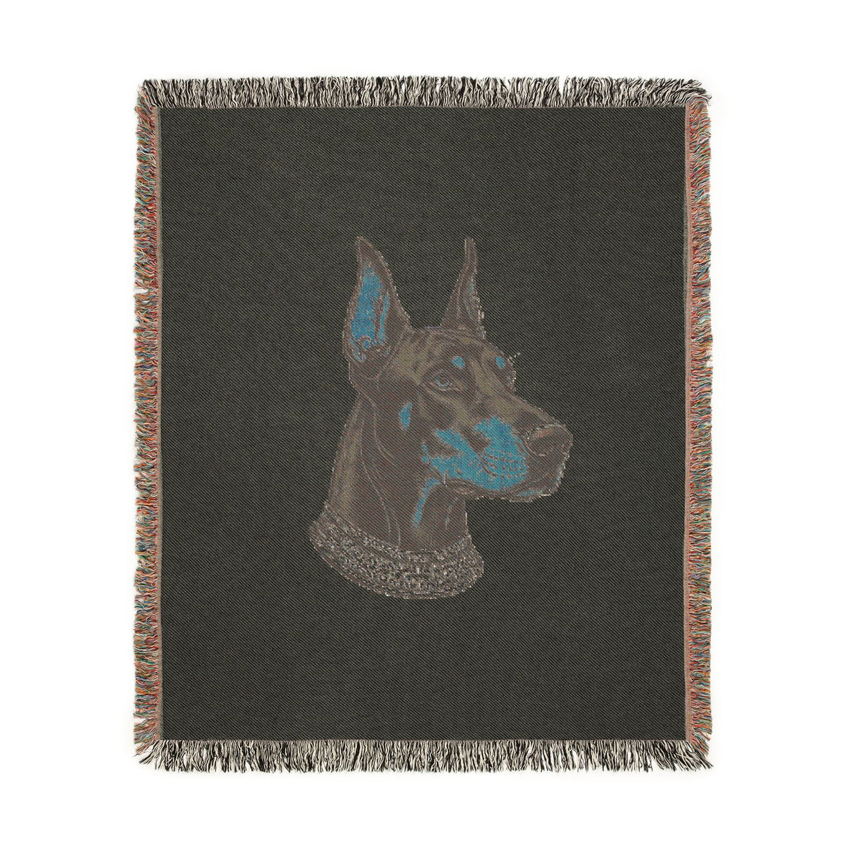 Viking Dog Woven Blanket