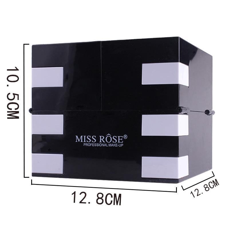 MISS ROSE 144 Farben Lidschatten, 3 Blash & 3 Eyebrow Colors