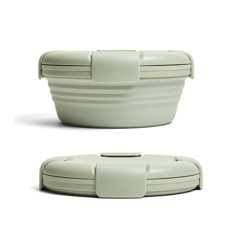 Outdoor Picnic Silicone Folding Lunch Box