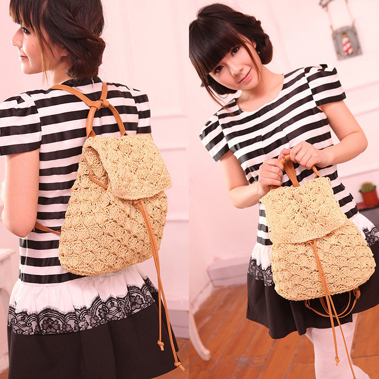 Seaside beach vacation straw bag leisure bag