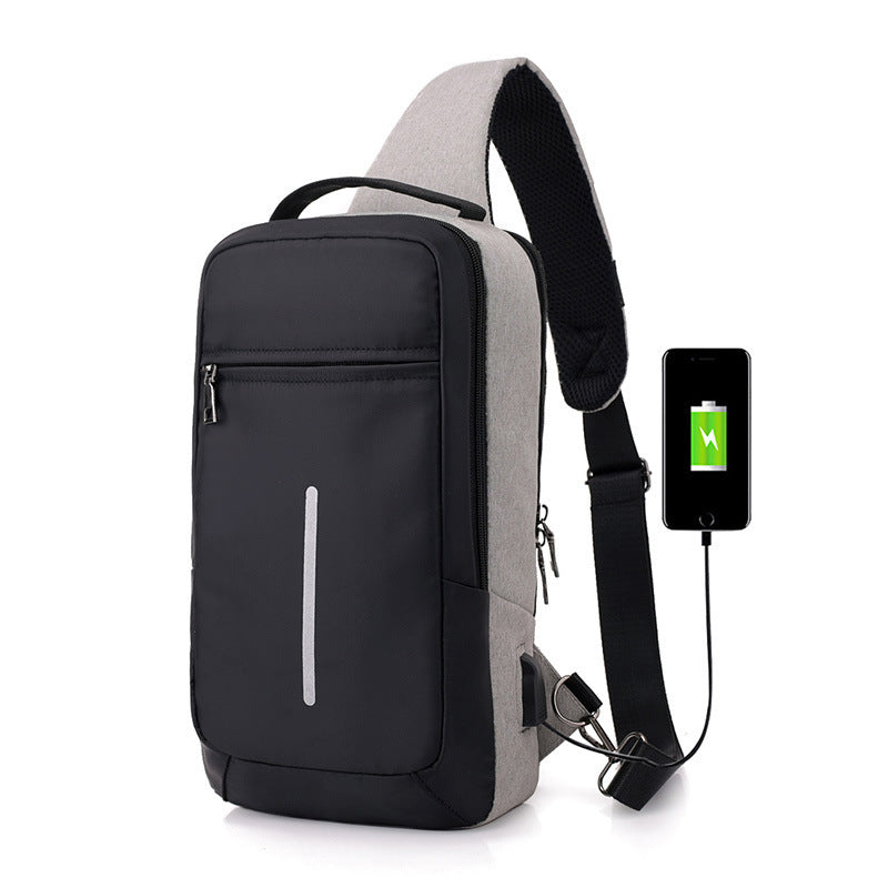 Smart & Sicher: Brusttasche mit USB-Ladefunktion