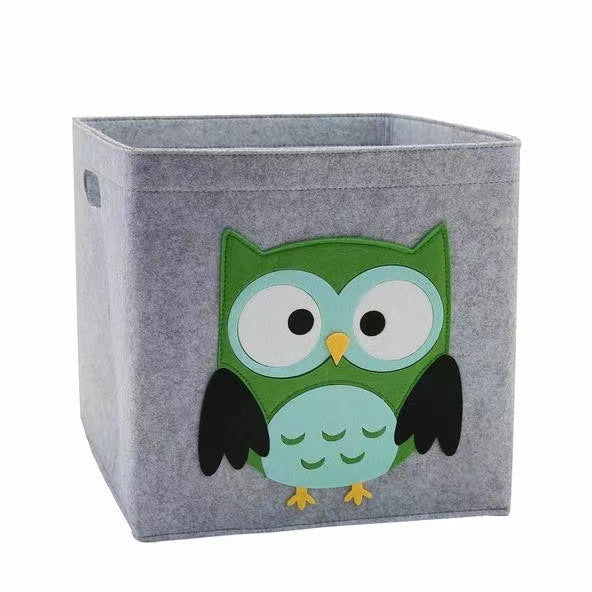 Cube Folding Storage Box Box Children's Toys Felt Cloth Fabric Basket Foldable Box