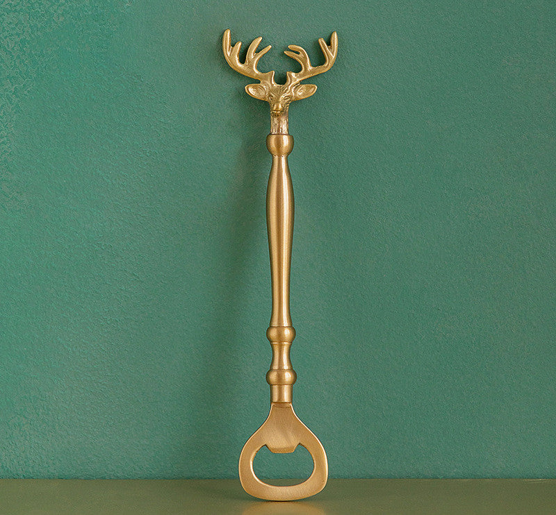 Home Vintage Brass Opener Deer Head