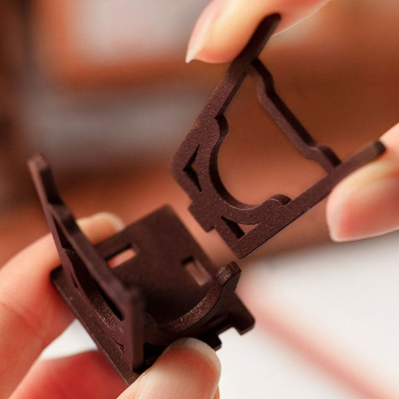 Rolife Happy Kitchen Puppenhaus Minature House DIY Holz puzzle mit LED-Licht