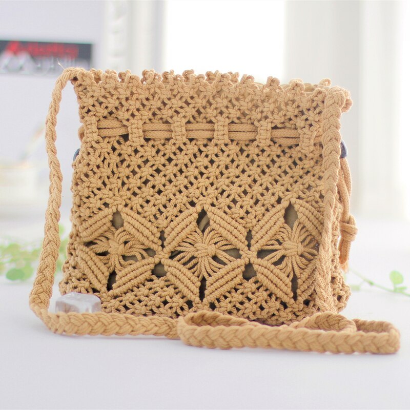 Knitted Tassel Bag Beach Women Bag woven Bag