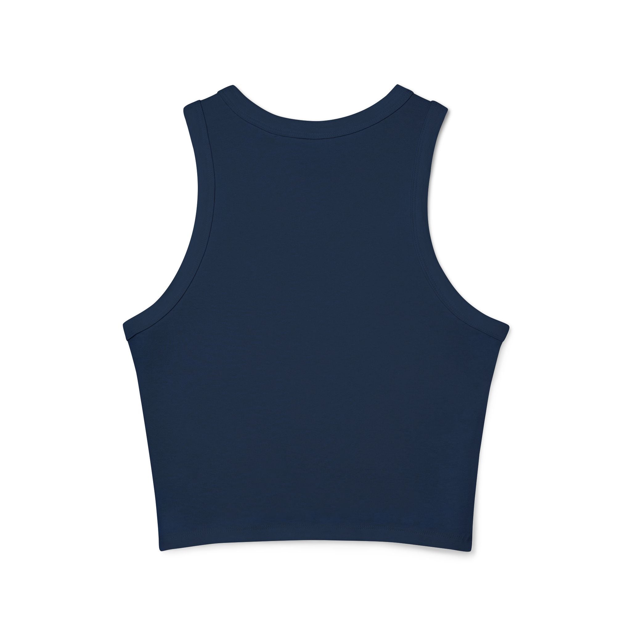 Doberman Portrait Racer Tank Top — Women's Graphic Crop Tank