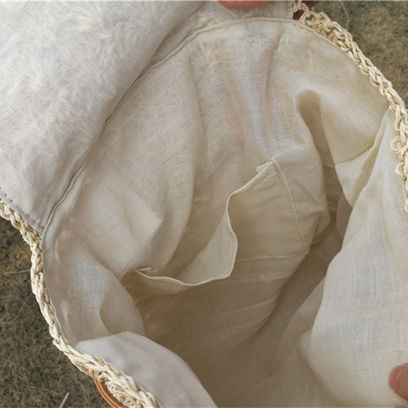 Seaside beach vacation straw bag leisure bag