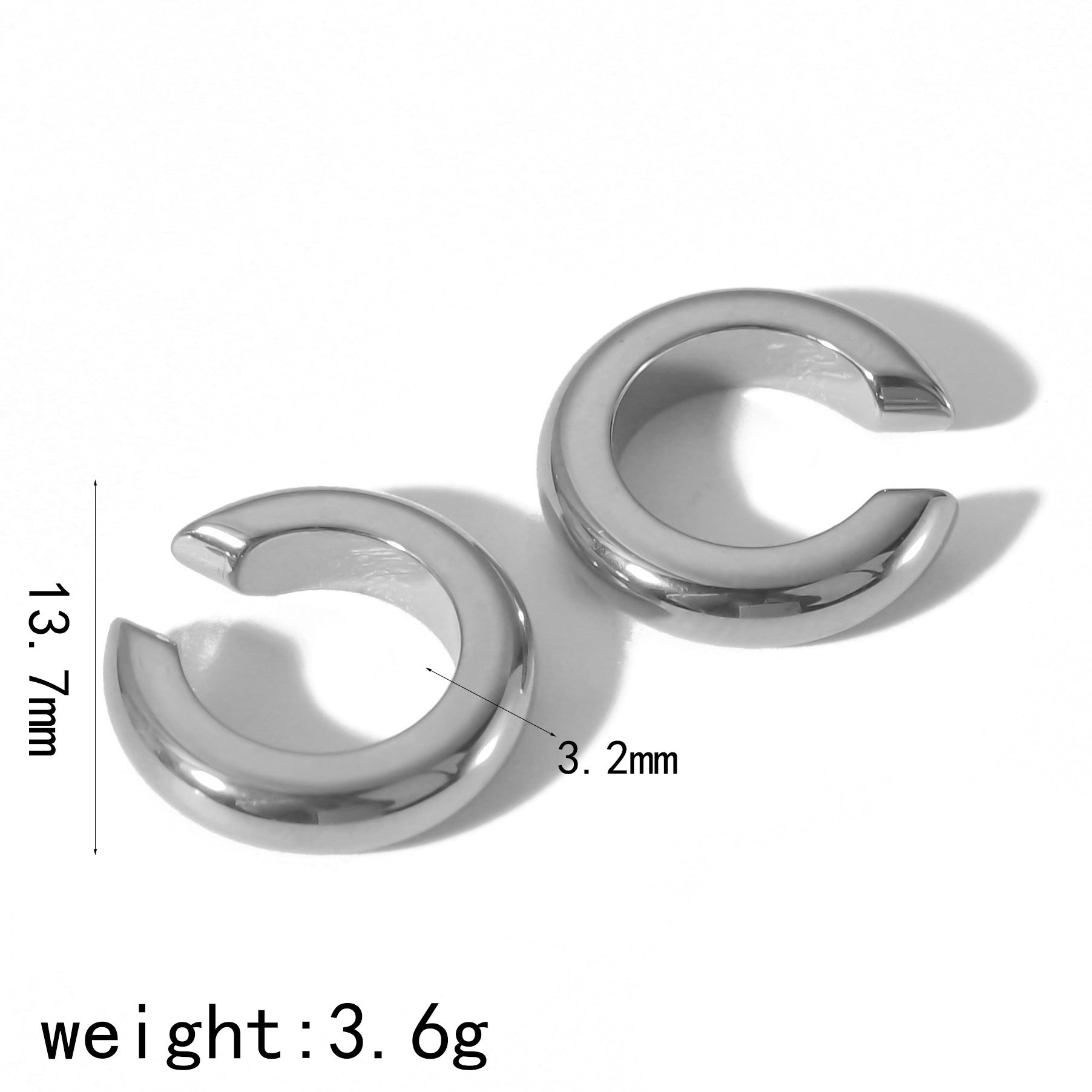 Titanium Steel Ear Clips High-grade Without Pierced Ears