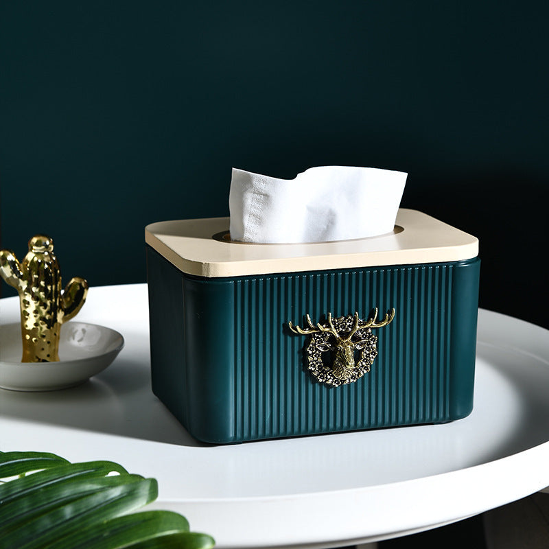 Elk Tissue Box Living Room Bedroom Creative Removable Tissue Box Home Simple Paper Box European High-end Paper Box