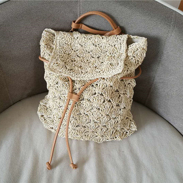 Seaside beach vacation straw bag leisure bag