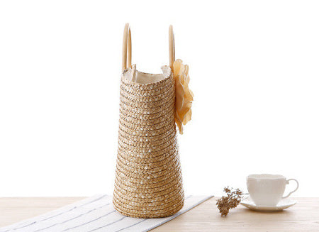 Straw bag beach bag handbag