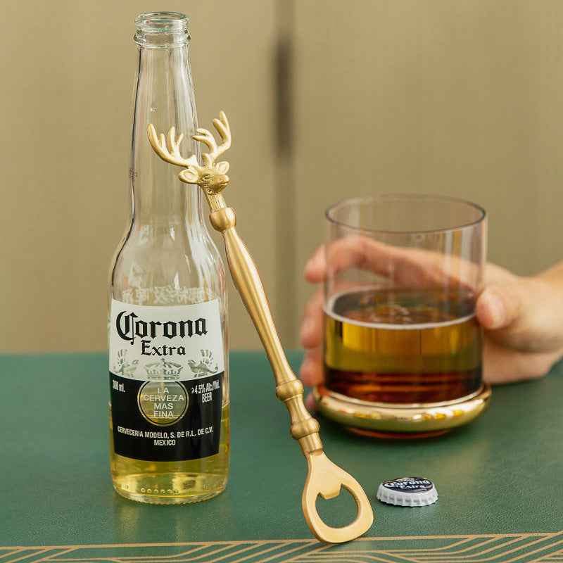 Home Vintage Brass Opener Deer Head