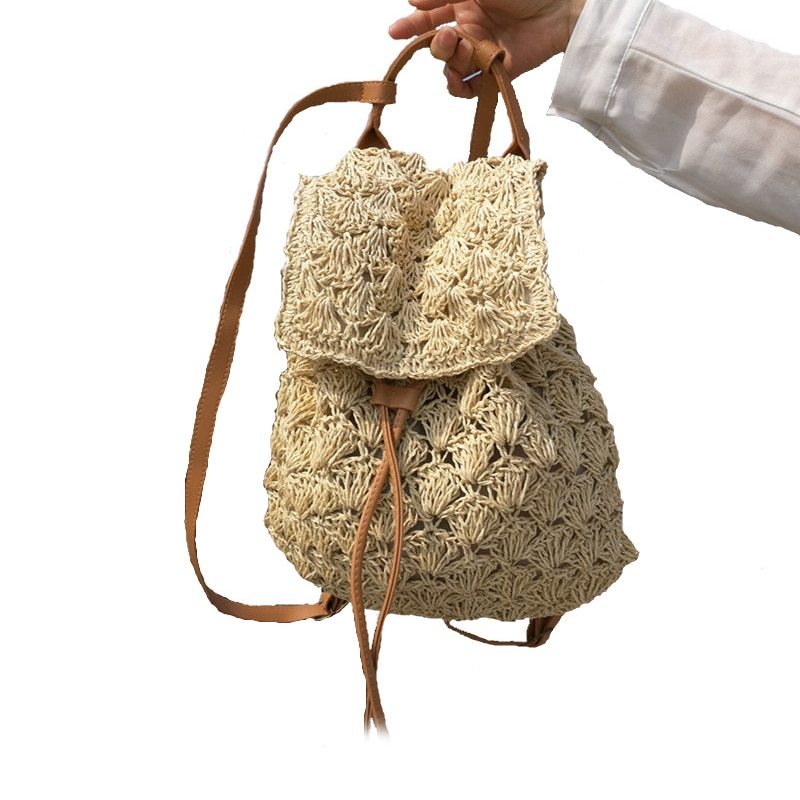 Seaside beach vacation straw bag leisure bag