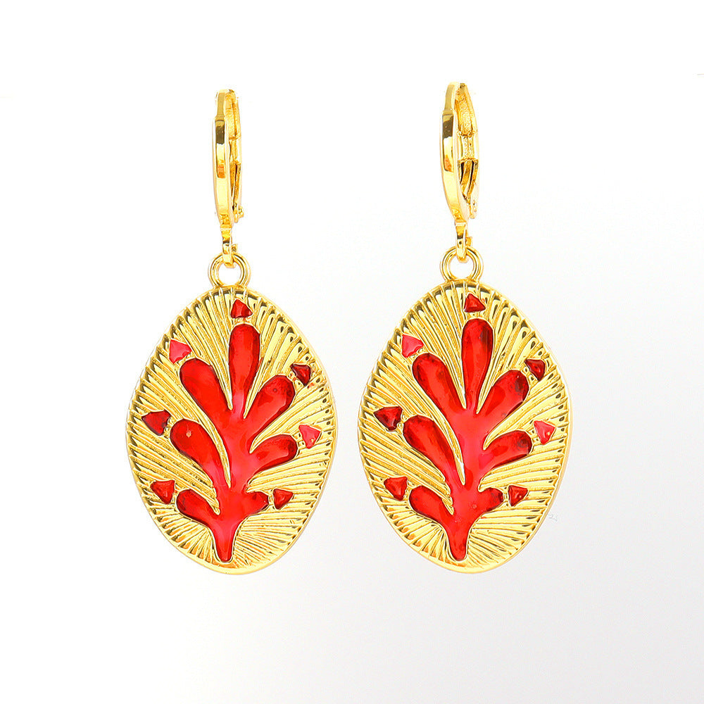 New Starry Deer Dripping Bird Rhinestone Earrings