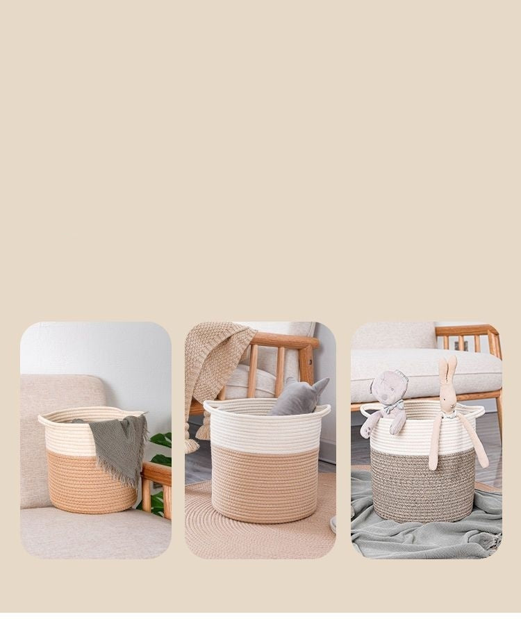 Handgefertigter Aufbewahrungskorb – Robust für Wäsche & Spielzeug