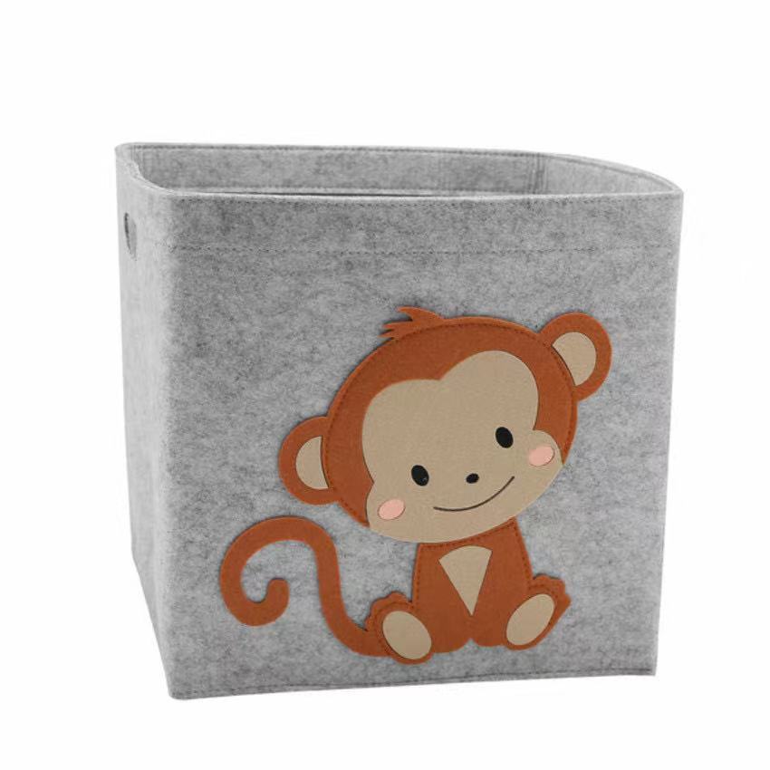 Cube Folding Storage Box Box Children's Toys Felt Cloth Fabric Basket Foldable Box