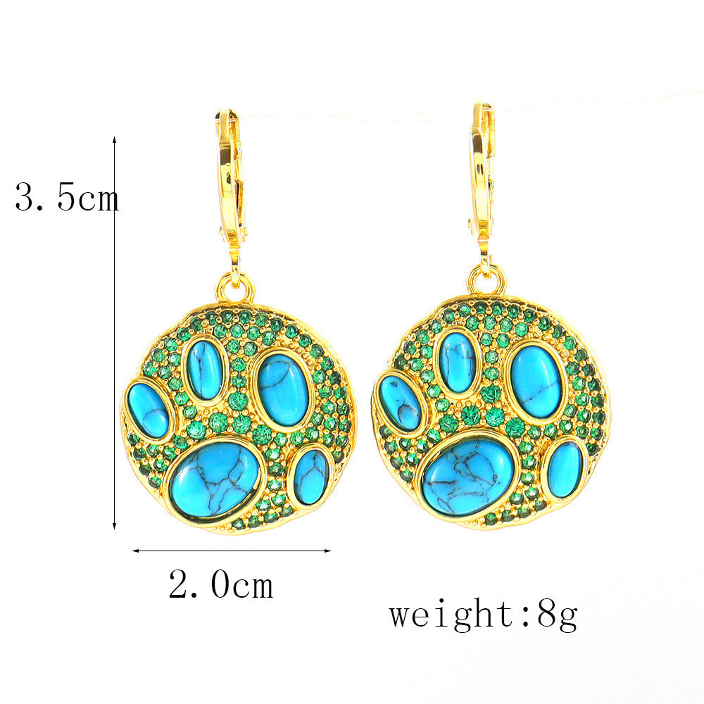 New Starry Deer Dripping Bird Rhinestone Earrings