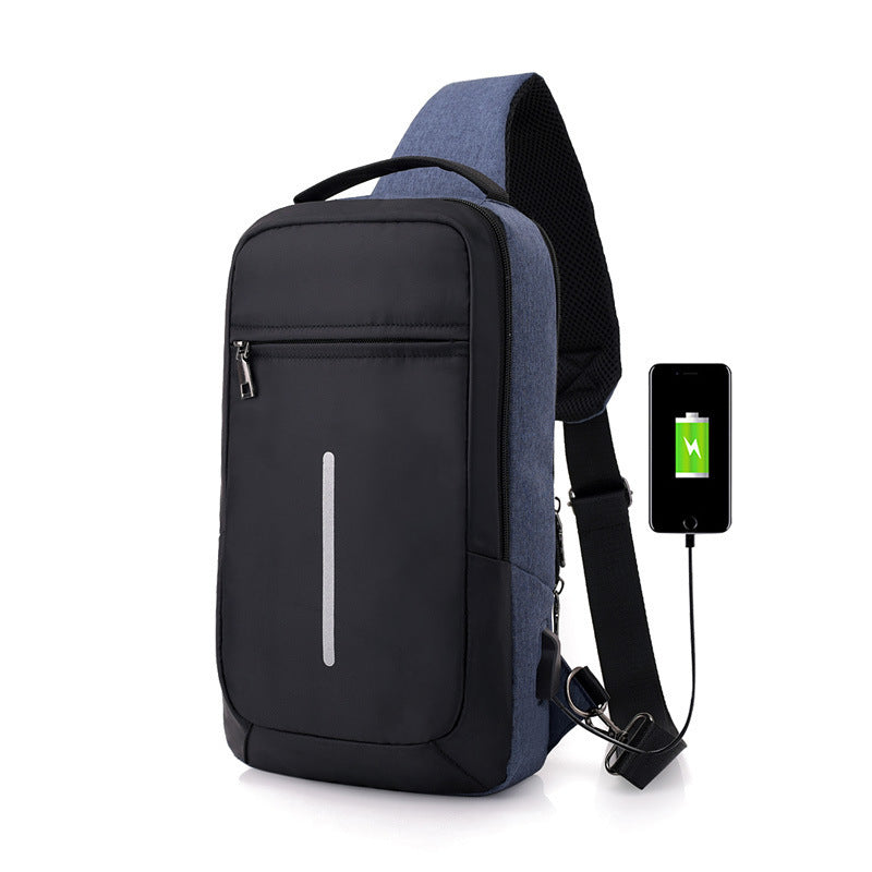 Smart & Sicher: Brusttasche mit USB-Ladefunktion