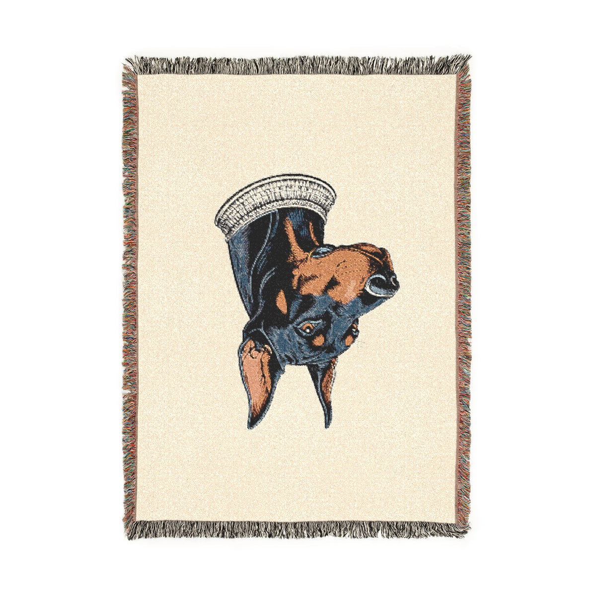 Viking Dog Woven Blanket