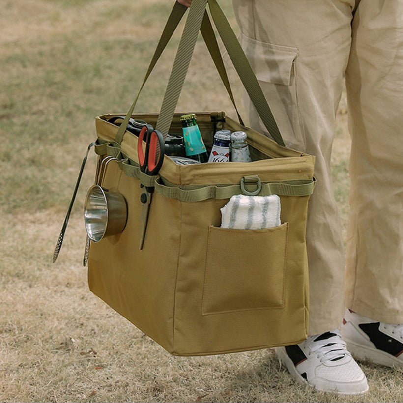 Faltbare Outdoor-Aufbewahrungsbox & Einkaufstasche in einem