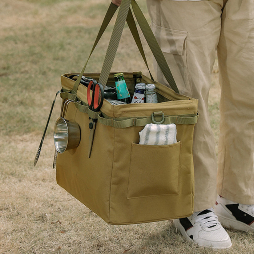 Faltbare Outdoor-Aufbewahrungsbox & Einkaufstasche in einem