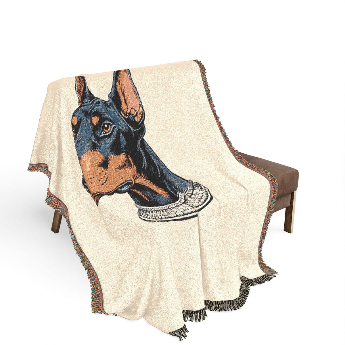 Viking Dog Woven Blanket