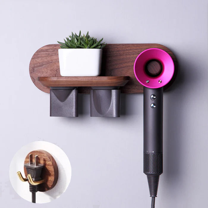 Holzregal für Designer Föhn