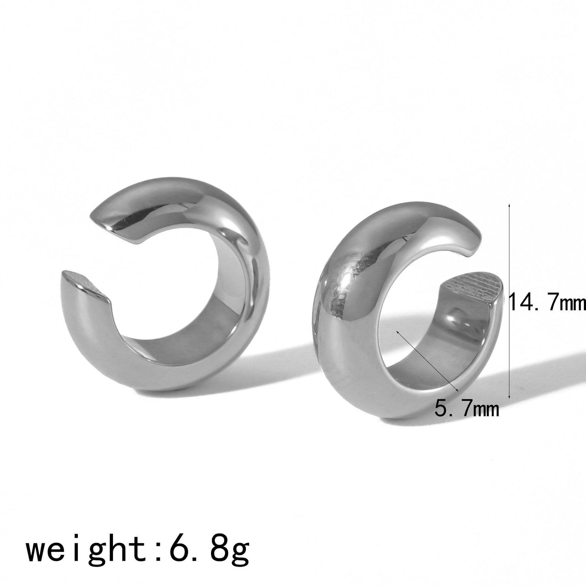 Titanium Steel Ear Clips High-grade Without Pierced Ears