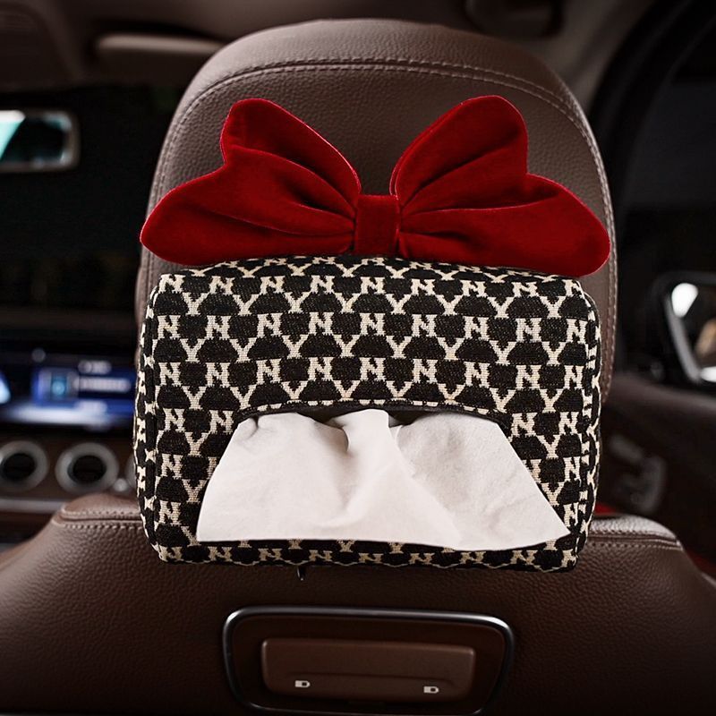 Fashion Houndstooth Car Tissue Box