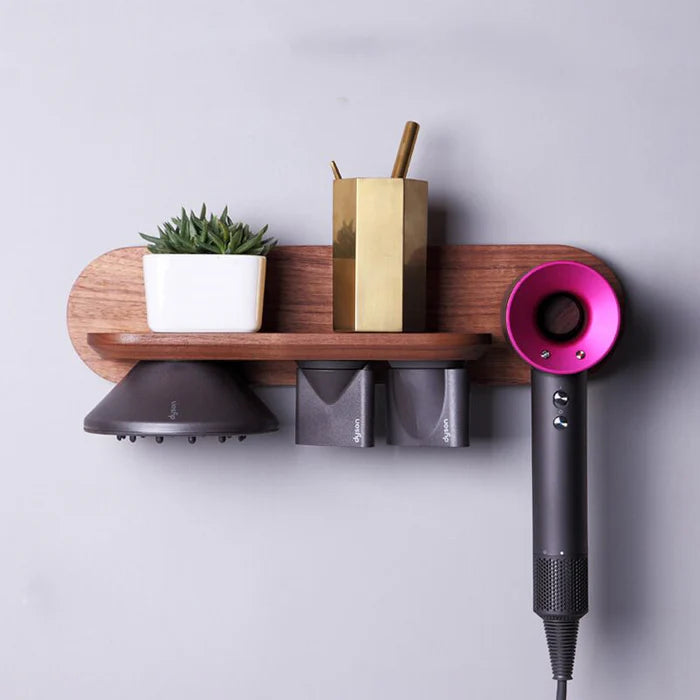 Holzregal für Designer Föhn