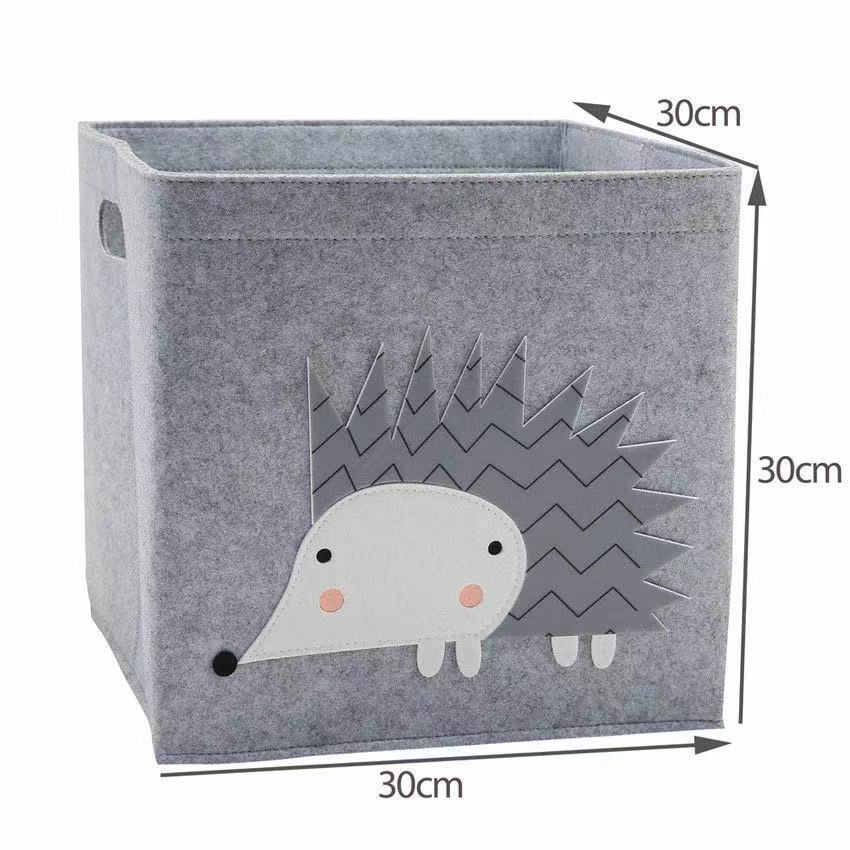 Cube Folding Storage Box Box Children's Toys Felt Cloth Fabric Basket Foldable Box