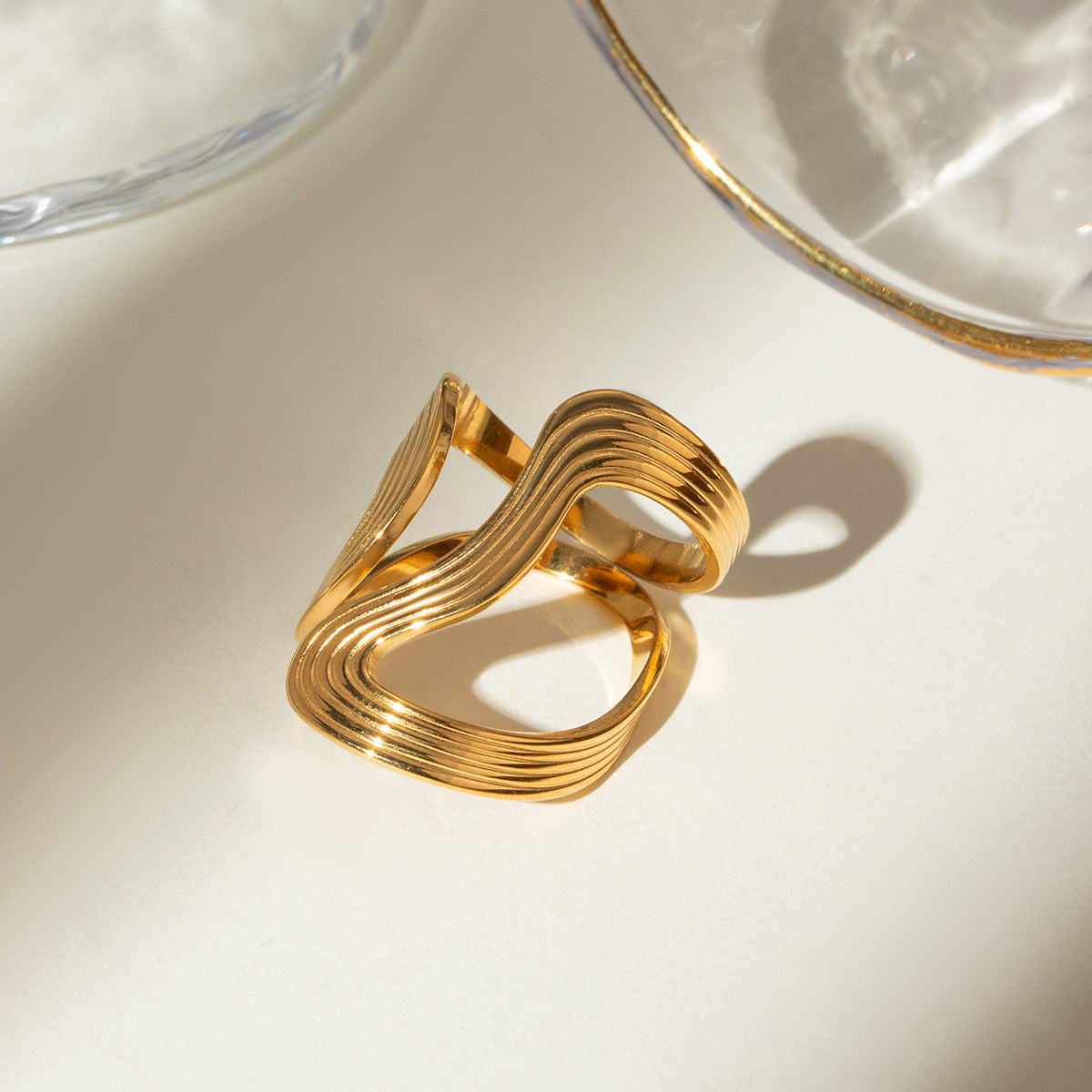 18 K Goldring Velvet