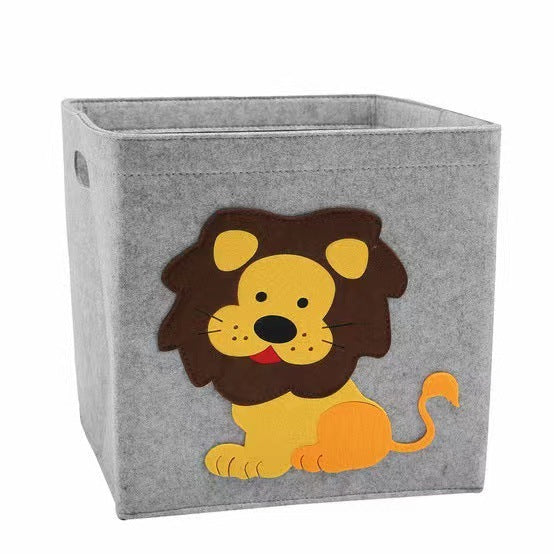 Cube Folding Storage Box Box Children's Toys Felt Cloth Fabric Basket Foldable Box