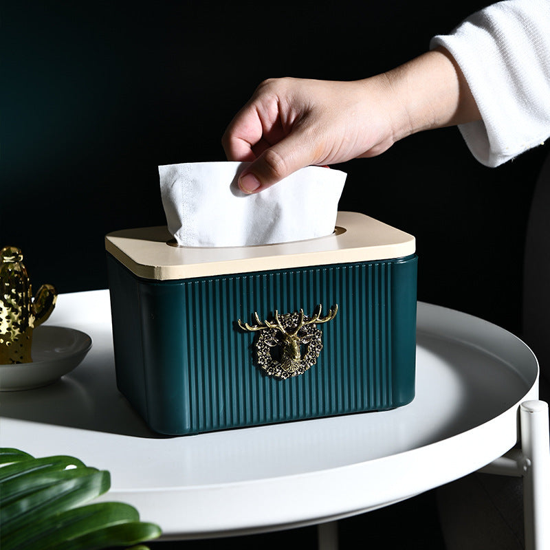 Elk Tissue Box Living Room Bedroom Creative Removable Tissue Box Home Simple Paper Box European High-end Paper Box