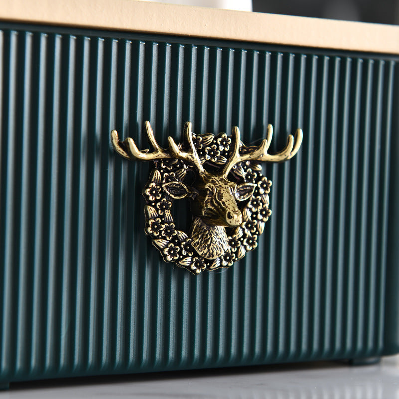 Elk Tissue Box Living Room Bedroom Creative Removable Tissue Box Home Simple Paper Box European High-end Paper Box